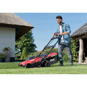 SKIL 20V Grasmaaier 0140BA Brushless 43cm + 2 Accu's 4,0Ah + Snellader - Afbeelding 3