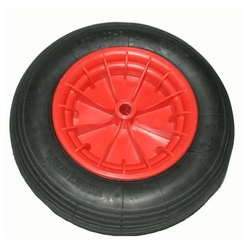 Los Wiel Rubber 400mm Met As 20mm Tot 200kg