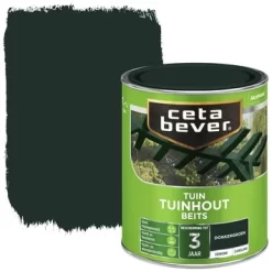 CetaBever Tuinhoutbeits Dekkend Donkergroen Zijdeglans 750 Ml