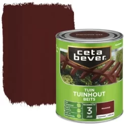 CetaBever Tuinhoutbeits Transparant Mahonie Zijdeglans 750 Ml