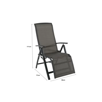 Relaxstoel Toledo Antraciet - Afbeelding 2