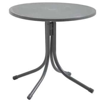 Kindertafel Marijn Grijs Aluminium Ø50x48 Cm