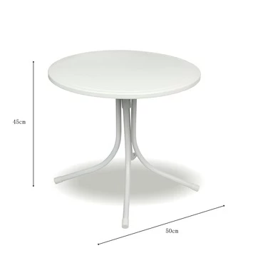 Kindertafel Marijn Grijs Aluminium Ø50x48 Cm - Afbeelding 3