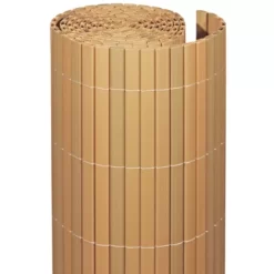 Balkonscherm Pvc Teak 90X300 Cm