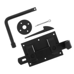 HANDSON Boerenklinkstel Poortslot Zwart