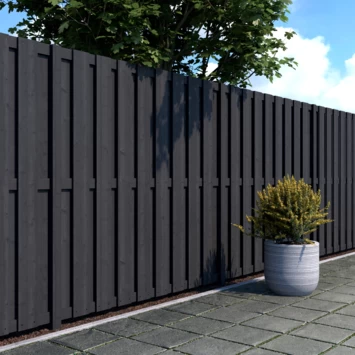 Schutting Royal Antraciet Grenen Ca. 180x180 Cm - Afbeelding 2