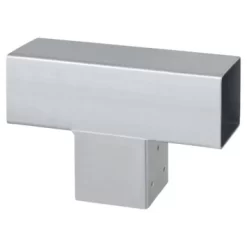 Paalverbinder Voor Pergola T-verbindingsstuk 3-kants 9x9 Cm Gegalvaniseerd