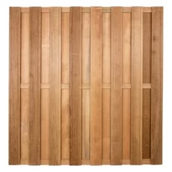 Schutting Hardhout Recht Ca. 180x180 Cm