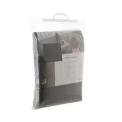 Balkonscherm Doek Polyester Grijs 90x500cm