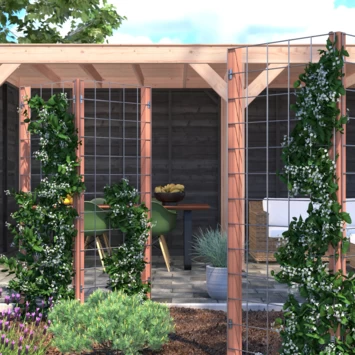 Gaas Startpakket Tuinhek Hardhout 180x75cm - Afbeelding 5