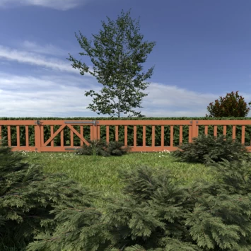 Tuinhek Hardhout Colorado Ca. 60x180 Cm - Afbeelding 5