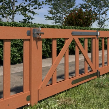 Tuinhek Hardhout Colorado Ca. 60x180 Cm - Afbeelding 6