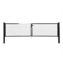 Dubbele Poort Napoli Ral 9005 Zwart 120x400 Cm