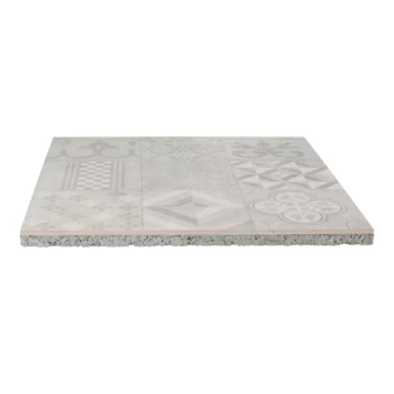 Keramische Terrastegel Kerastrada Cerajoy Mozaiek Grijs 60x60x3 Cm - Afbeelding 2