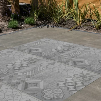 Keramische Terrastegel Kerastrada Cerajoy Mozaiek Grijs 60x60x3 Cm - Afbeelding 5