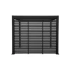 Zijwand Louvre Voor Pergola Classic & Deluxe Zwart 300 Series