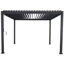 Pergola Deluxe Zwart 3,6x3,6m