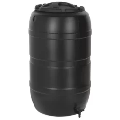 Practo Garden Classic Regenton Zwart Kunststof Incl. Kraan 210 Liter