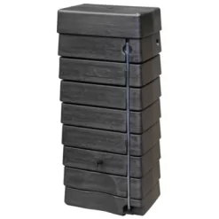 Muurtank Regenton 276 Liter Zwart