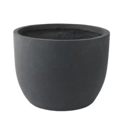 Pot Eivorm Antraciet Fiberclay 29x22 Cm